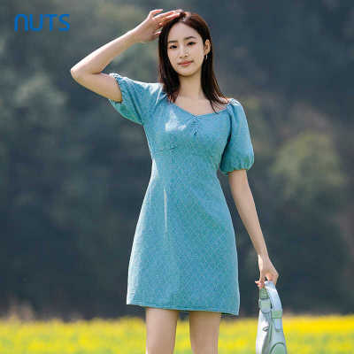 法式显瘦新款收腰遮肚子夏季