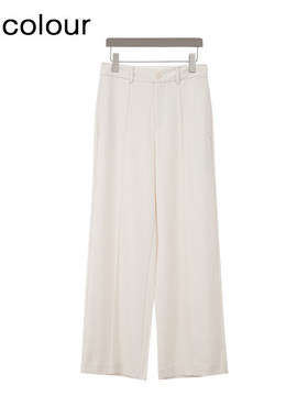 oldcolour欧珂2024春季商场同款时尚纯色阔腿长裤女Q110702A1-899