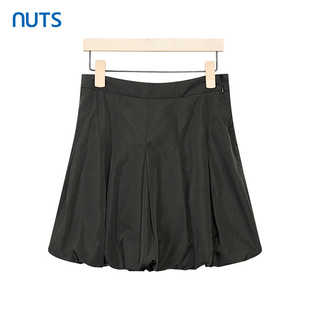 百搭高腰显瘦A字短裙324061131B 时尚 NUTS女装 半身裙新款