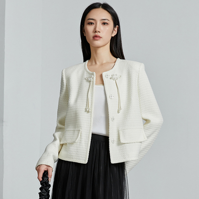 秋季小香风中式圆领中国