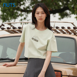T恤5240201A1 NUTS夏季 气质百搭减龄短袖 圆领时尚 299 新品