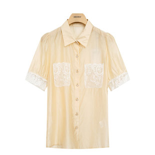 459 别致绝美小上衣衬衣女Q21011248B 分oldcolour欧珂夏季 新款