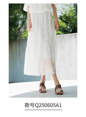 oldcolour夏季新款设计感小众气质印花短袖上衣女Q250107A1-599