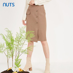 气质百搭通勤半身裙女211062086 时尚 359 新品 NUTS春季