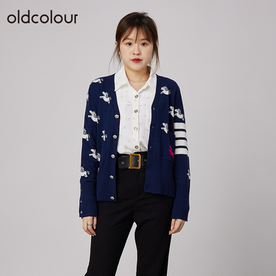 商场同款毛衣oldcolour开衫