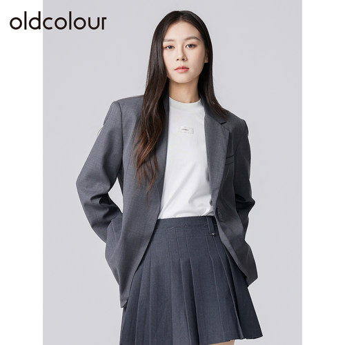 oldcolour欧珂春秋季轻职风时尚简约百搭宽松休闲通勤西装外套女