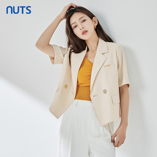 外套女322048051B 西装 599 小个子设计感气质休闲短款 NUTS夏新款