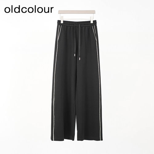 oldcolour欧珂商场同款时尚宽松高腰休闲运动长裤女Q130708A1-699