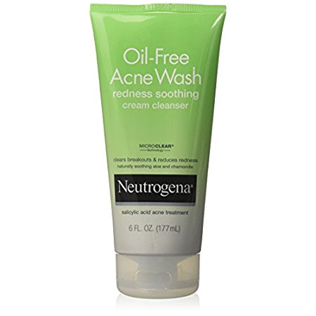 Neutrogena Oil-Free Acne Wash Redness Soothing Cream Facial