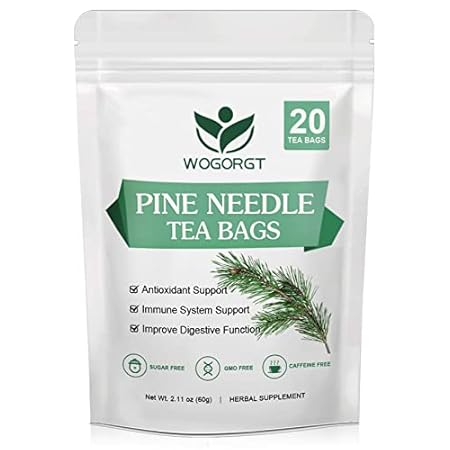 Pine Needle Tea Bags - Organic Dried Pine Needle Herbal T