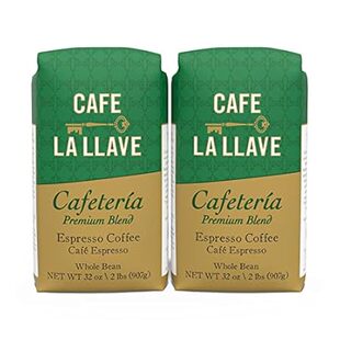 Cafe La Llave Whole Bean (32 ounce) Espresso Coffee, for