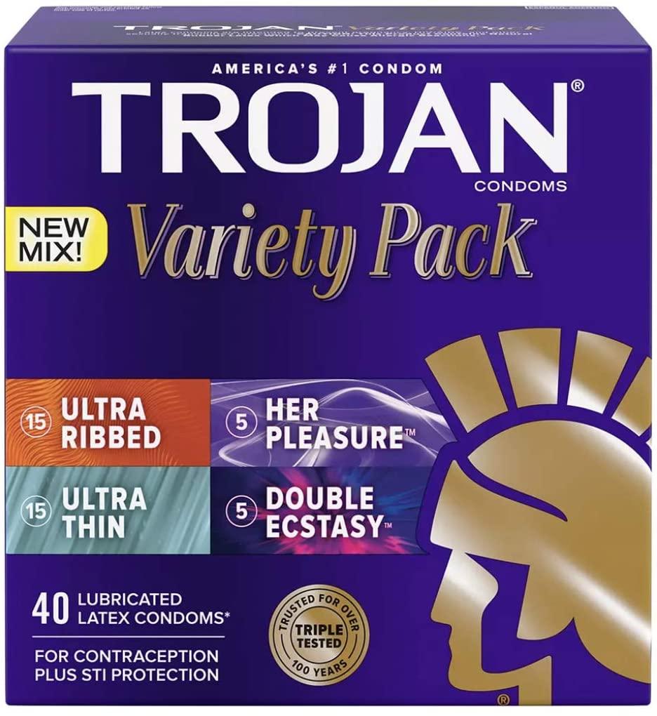 现货trojan variety pack 40 count