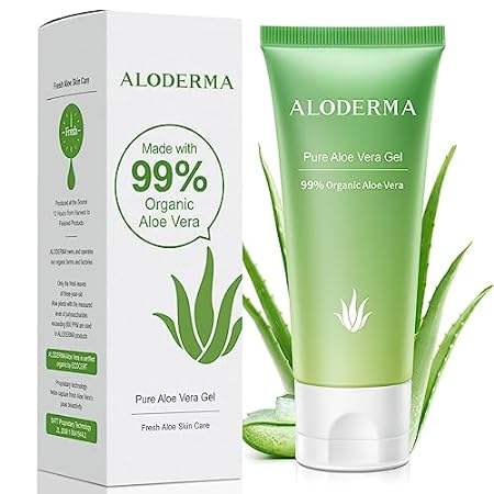 Aloderma 99% Organic Aloe Vera Gel， Made within 12 Hours