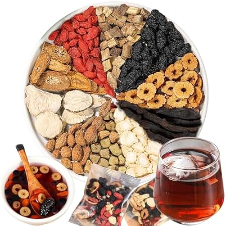 Kidney tea formula Ginseng Six Treasure Tea， 10 Precious