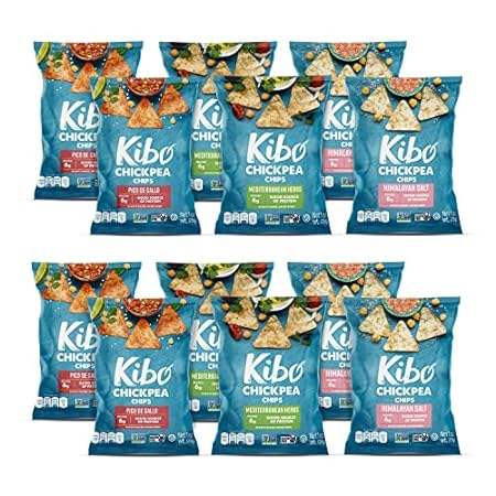 Kibo Chickpea Chips - High Protein/Fiber, Plant-Based, Ce