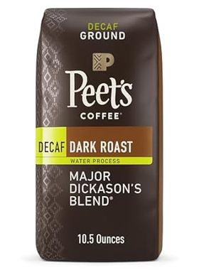 Peet's Coffee， Dark Roast Decaffeinated Ground Coffee - D