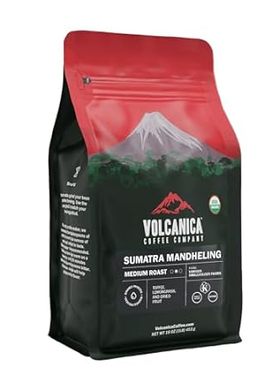Sumatra Mandheling Coffee， USDA Organic， Medium Roast， Wh