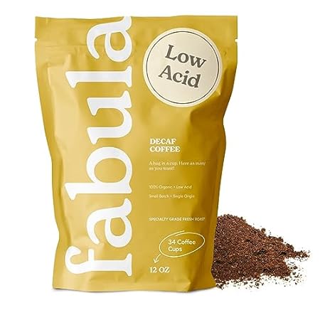 Fabula Coffee Decaf Dark Roast Freshly Grounded - Organic