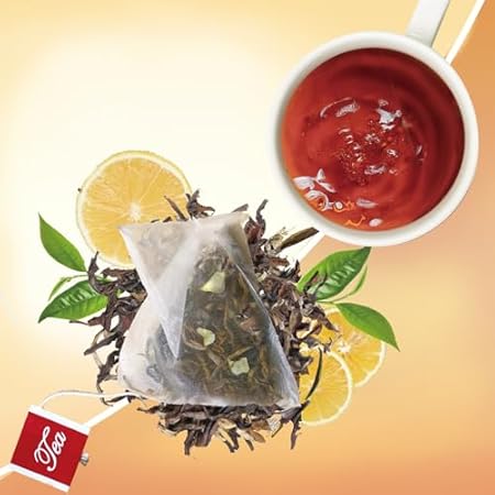 wayofcha Black Tea Bags For Loose Leaf Tea With Dried Lem