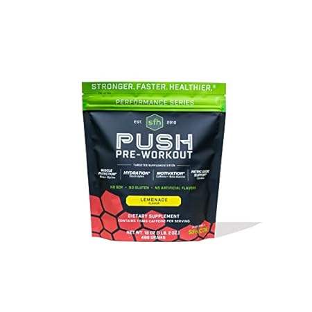 SFH Push Pre-Workout Powder(Lemonade) BCAAs for Muscle R