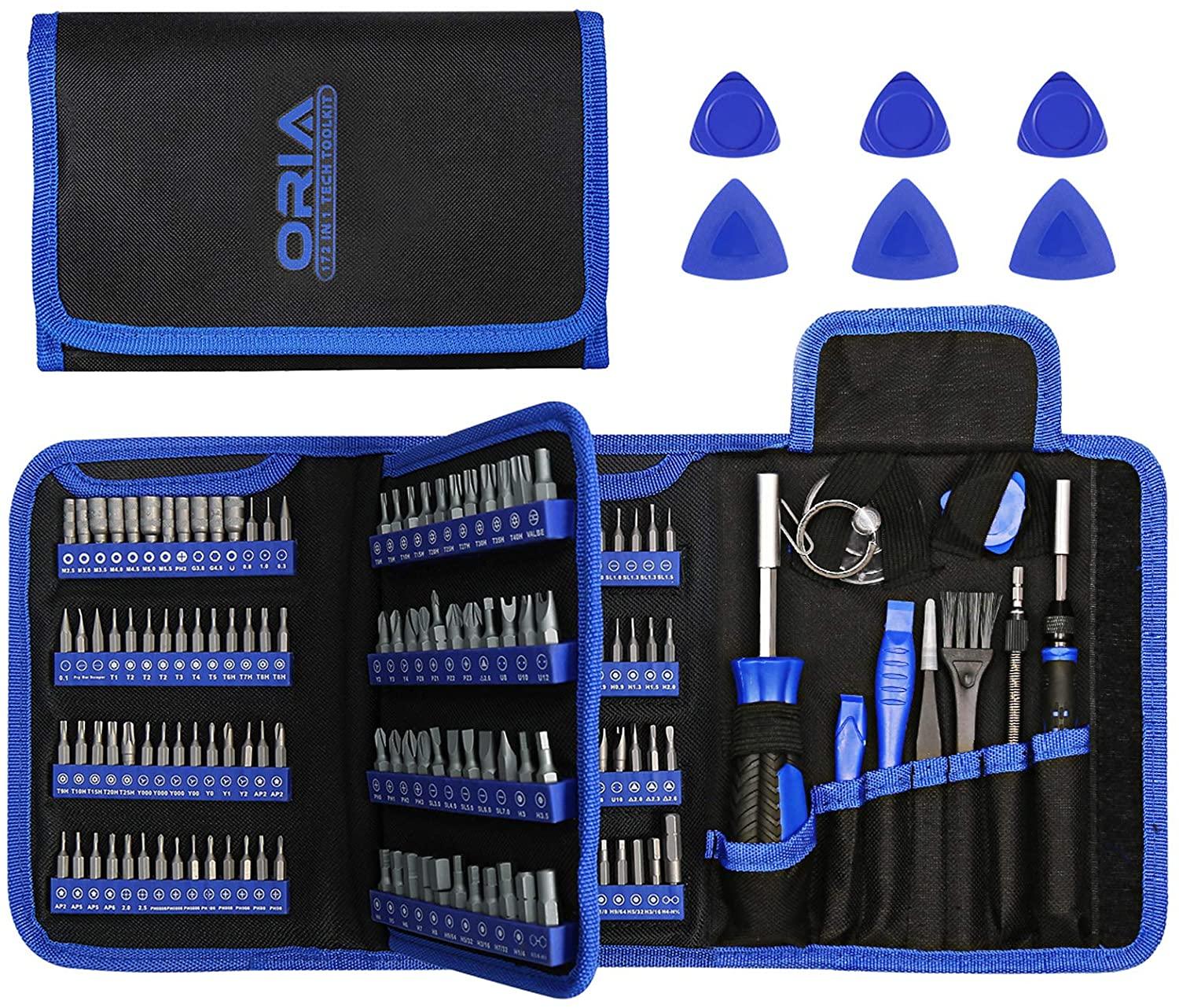 oria upgraded precision screwdriver kit, 172 in 1 screwdrive
