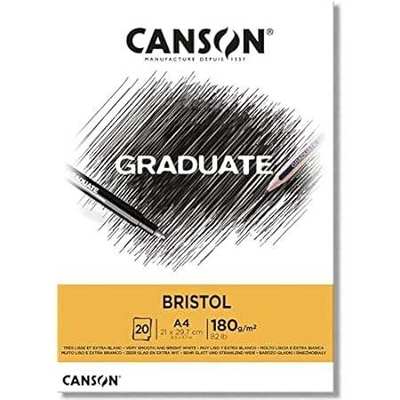 CANSON Graduate Bristol 180gsm A4 Paper， Very Smooth， Pad