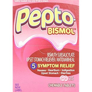 Individual Box Sealed Packet Tablets Pepto Bismol