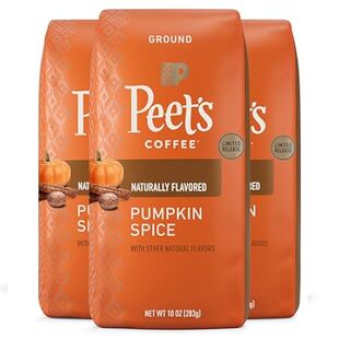 Peet's Flavored Coffee， Pumpkin Spice Ground Coffee， 30 O