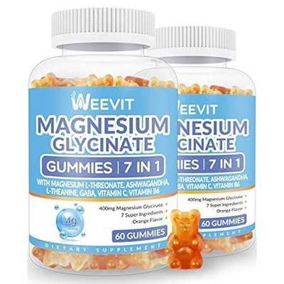 Magnesium Glycinate Gummies 400mg with Magnesium L-Threon