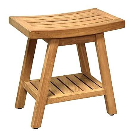 Asta Saba Solid Teak Indoor Outdoor Shower/Bath/Spa Stool