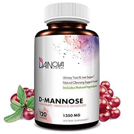 d mannose 1000mg capsules i d-mannose with cranberry supp