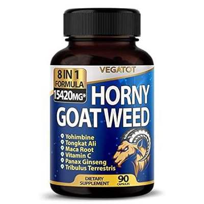VEGATOT 8 in 1 High Strength Horny Goat Weed 15，420MG Con