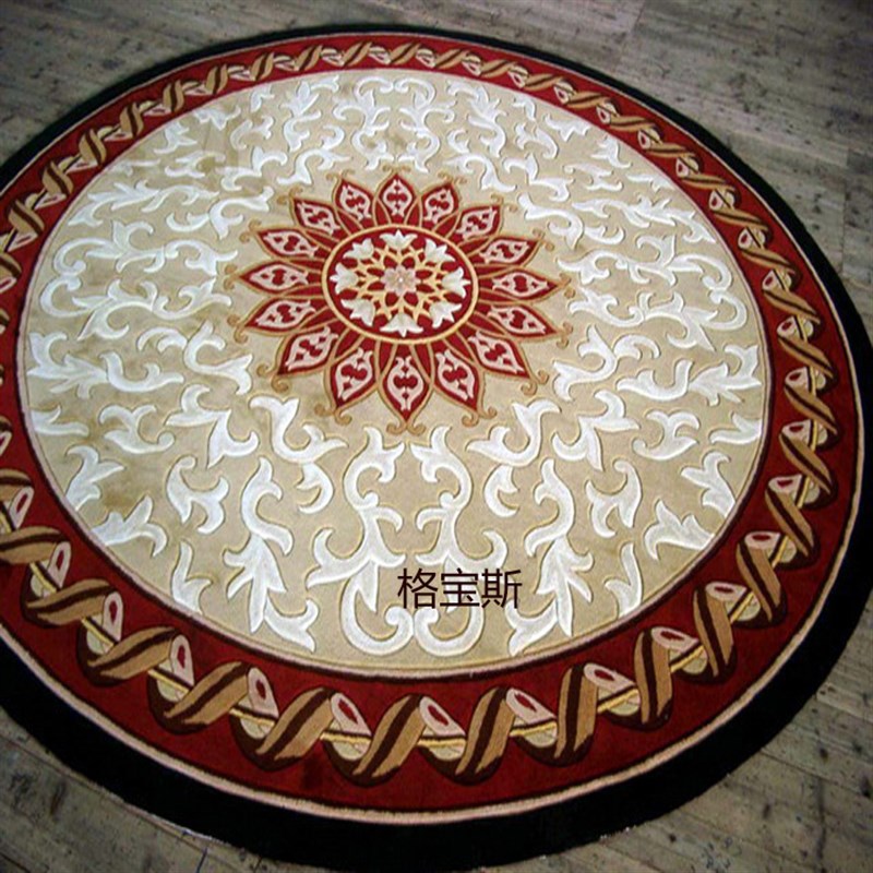 新款欧式圆形 酒店大厅/客厅/卧室/Q茶几地毯 防火