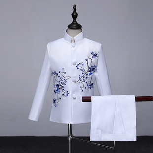 精选儿童民国风校庆o服装学生装五四青年中山演出服新年主持大合