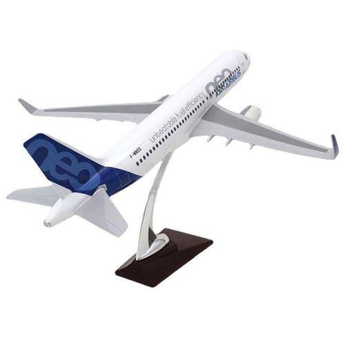 新款1:100仿真飞机模型A320neo空客原厂涂装37cm民航广.告宣传纪