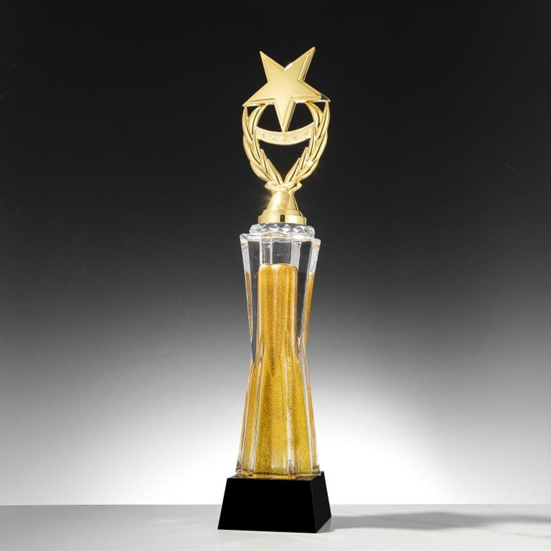 新款超大号e金属巨无霸树脂50厘米水晶奖杯奖牌定制定做高端比赛