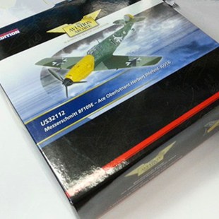 优选US32112 狗仔 1x:72 BF109E战 斗机成品合金收藏飞机