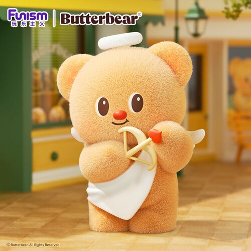 人气玩乐主c义黄油小熊butterbear营业日盲盒玩偶公仔手办摆件新