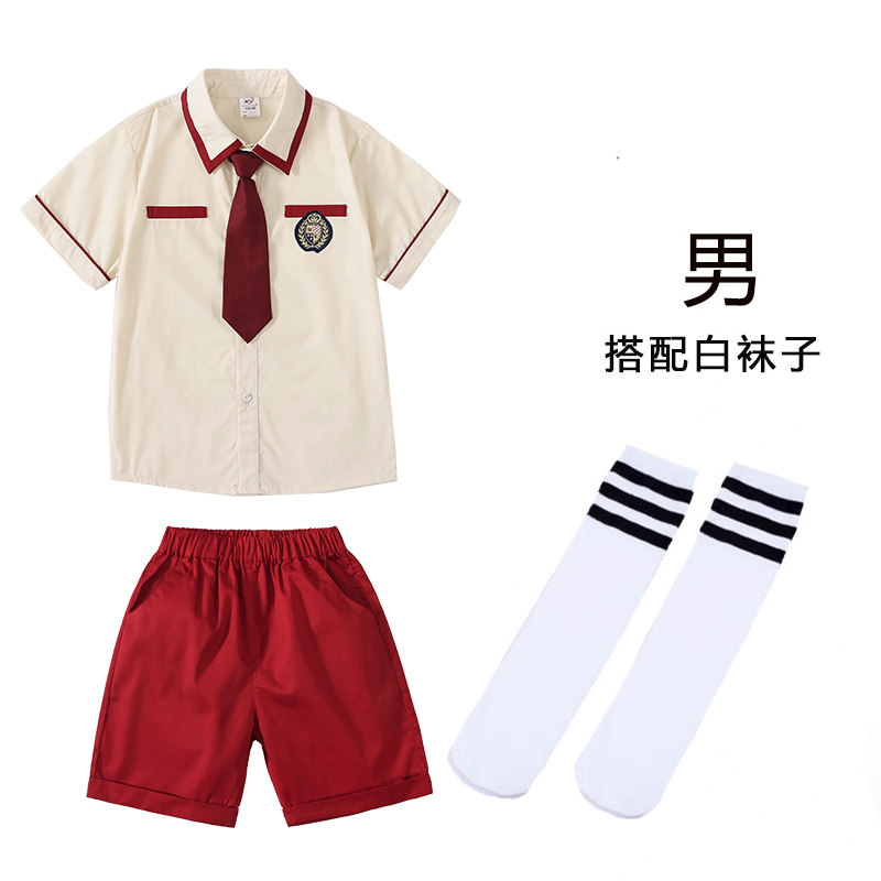 新款六一儿童合唱演出服幼儿园园服夏装诗歌朗诵毕V业照服装小学