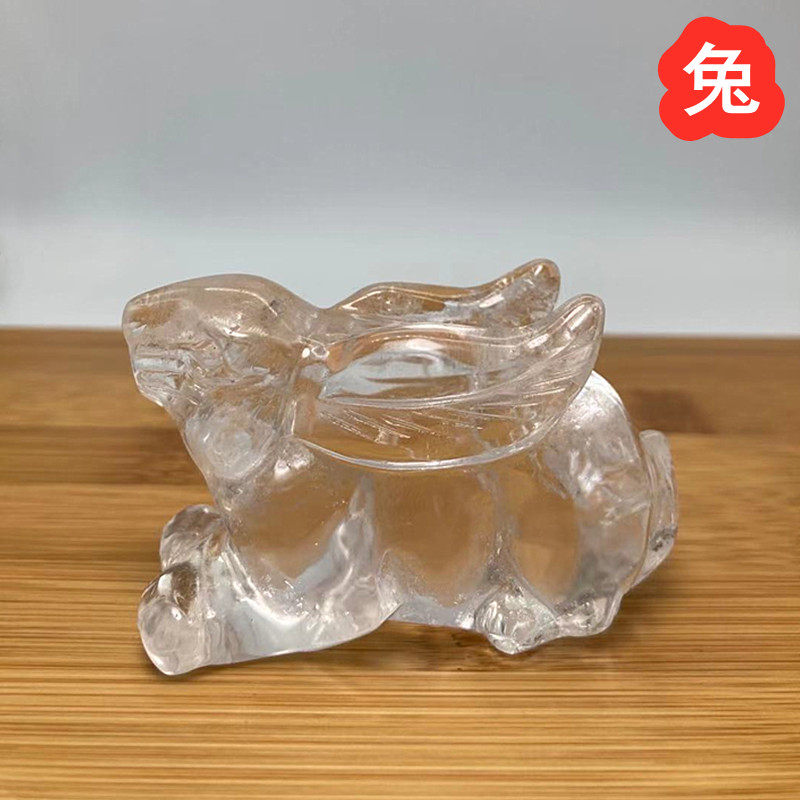 新款天然白水晶1k2十二生肖鼠牛虎兔龙蛇马羊猴鸡狗猪生日礼物属,饰品/流行首饰/时尚饰品新,摆件,淘宝优惠券,粉丝福利购,淘宝优惠卷