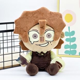 跨境新品Rody Dead Plate plush棕发男孩死盘子游戏毛绒玩具玩偶