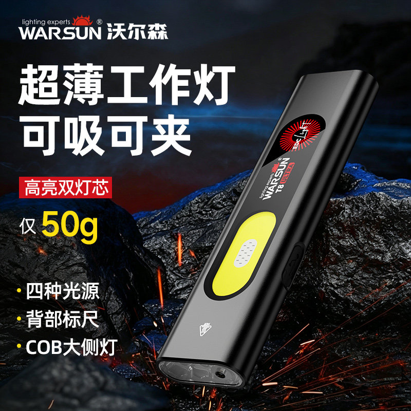 沃尔森超薄刀片手电筒小型便携灯