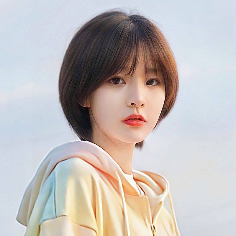 假发短发女2022年时尚新款仿真发全头套式圆脸波波头减龄整顶假发