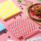 烘焙蛋糕甜点马卡龙格子防油纸水果野餐三文治便当盒汉堡简餐垫纸