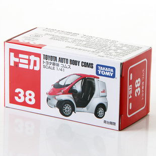 TOMY多美卡红白盒合金小车模型男孩玩具38号丰田EV概念电车绝版车