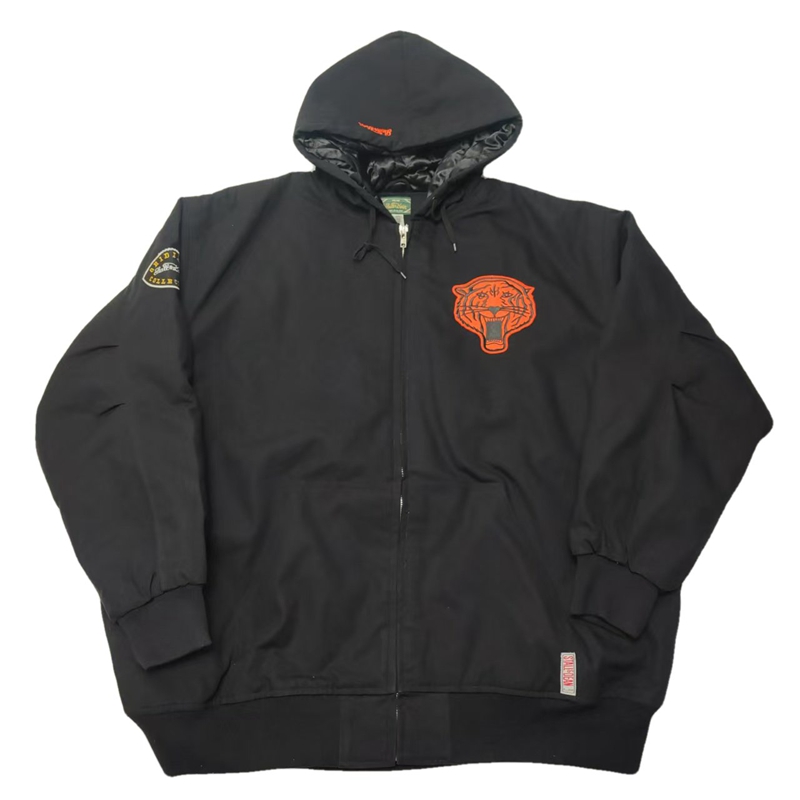 美版vintage经典复古90s大码 美式街头hiphop重磅夹棉帆布 棒球服