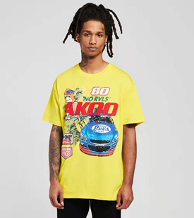 tee 宽松刺绣短袖 美潮嘻哈滑板街舞hiphop美式 南部之king街头经典