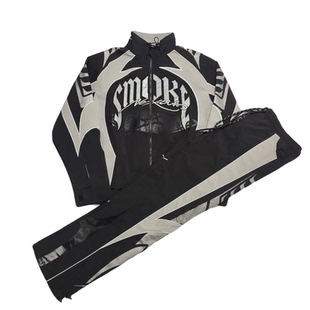 梭织 重工万针刺绣 美式 机车 美版 外套长裤 美潮嘻哈街头hiphop