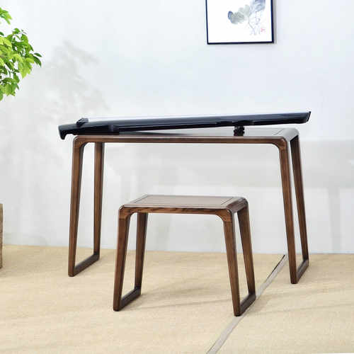 实木新中式共鸣古琴桌