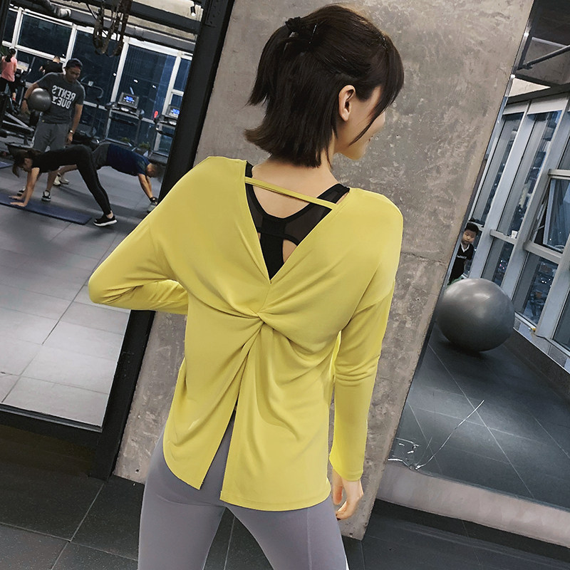 秋季外穿网红美背速干衣瑜伽服宽松运动上衣女跑步健身衣长袖T恤,运动服/休闲服装,运动T恤,淘宝优惠券,粉丝福利购,淘宝优惠卷